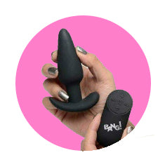 Sextoy Anal - Perles Anales Vibrantes Lumineuses - Plug Butt - Noir - Matériaux ABS/Silicone - Unisexe Neuf
