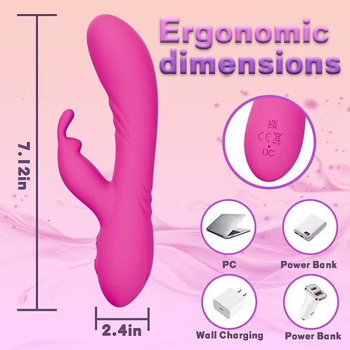 Vibrateur Double Stimulation - Jade Rabbit – Puissant avec 10 Modes de Vibration