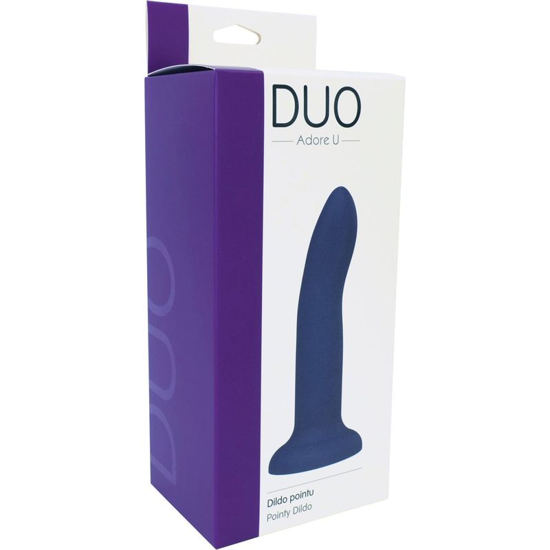 Adore U - Duo - Dildo Pointu - Bleu Adore U DUO Sensations plus