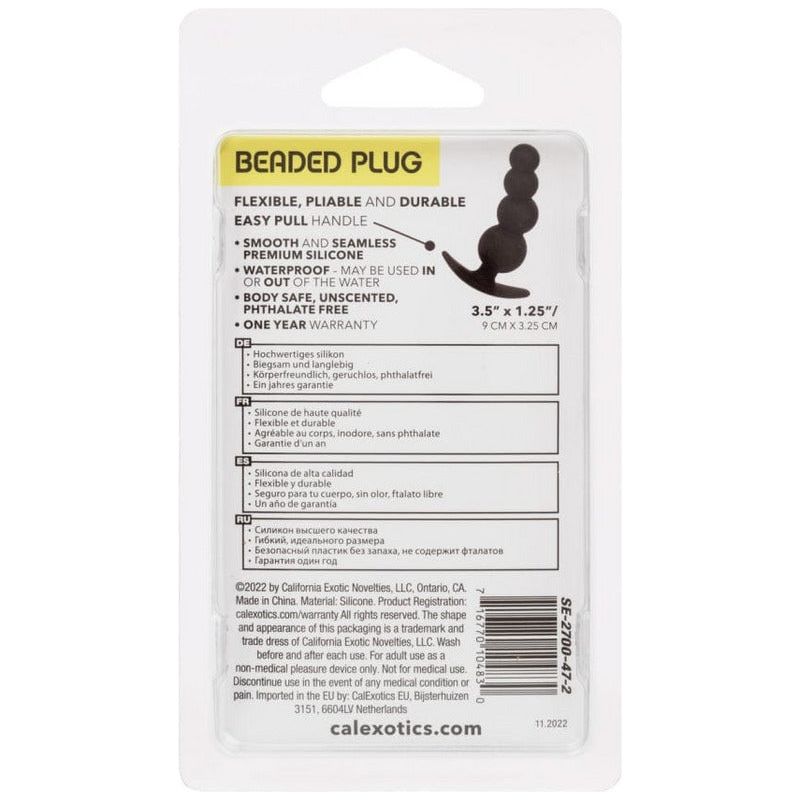 Plug Anal - Boundless - Beaded Plug - Calexotics CalExotics Sensations plus