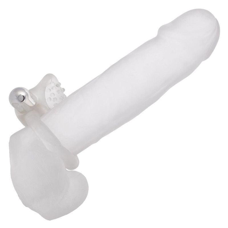 Anneau D'érection Vibrant Rechargeable Nubby Lover's Delight | 10 fonctions de vibration, pulsation CalExotics Sensations plus