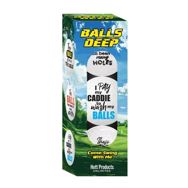 Balles de Golf Humoristiques - Balls Deep x3 | Farces & Cadeaux Originaux Hott Products Sensations plus