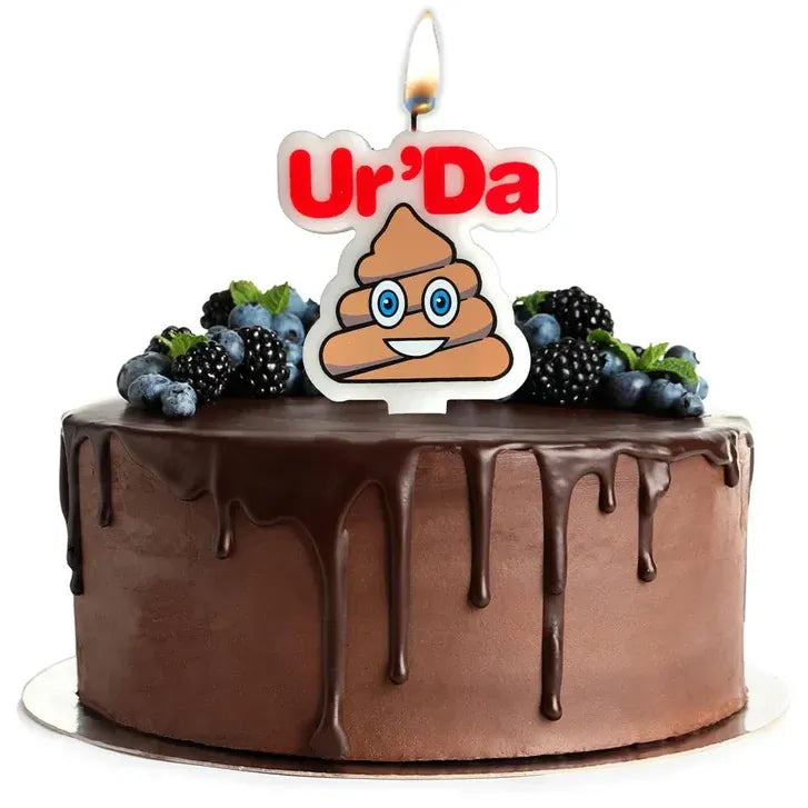 Bougie d’Anniversaire - Ur’ Da SH*T Candle | Design d’Emoji Souriant Little Genie Sensations plus