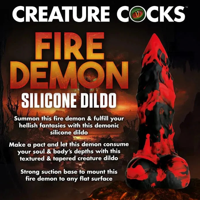 Dildo - Creature Cock - Fire Demon Creature Cocks Sensations plus