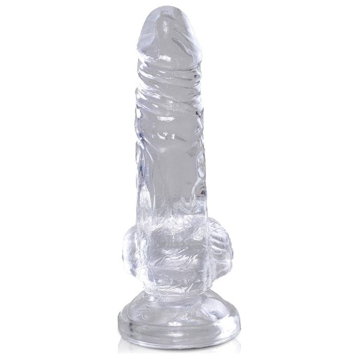 Dildo Réalisme - Pipedream - King Cock Clear 4" Cock with Balls Pipedream Sensations plus