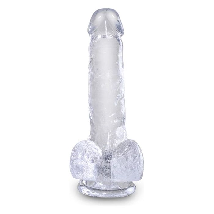 Dildo Réalisme - Pipedream - King Cock Clear 6" Cock with Balls Pipedream Sensations plus