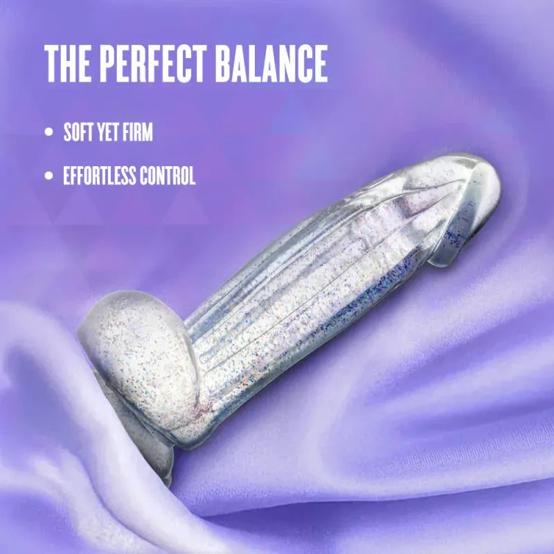 Dildo Realiste & Ventouse - Naturally Yours Bling | Clair Scintillant & Harnais Compatible Blush Novelties Sensations plus