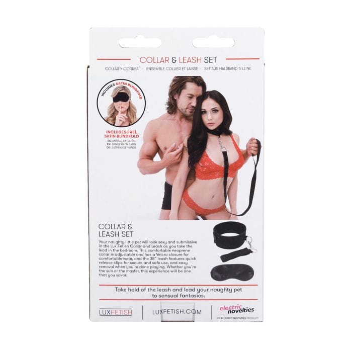Ensemble de Collier et Laisse - Lux Fetish - Collar And Leash Set Lux Fetish Sensations plus
