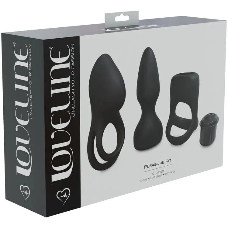 Ensemble Vibrant 3-en-1 - Loveline Pleasure Kit | 10 Modes & 3 Sleeves Interchangeables Loveline Sensations plus
