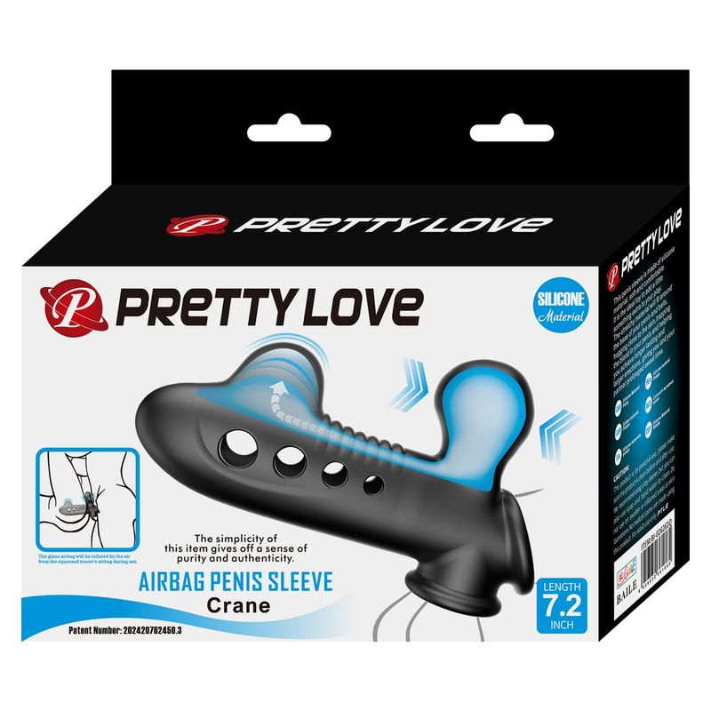 Extension à Pénis & Testicules - Pretty Love Crane | Gonflable & Volume Amplifié Pretty Love Sensations plus