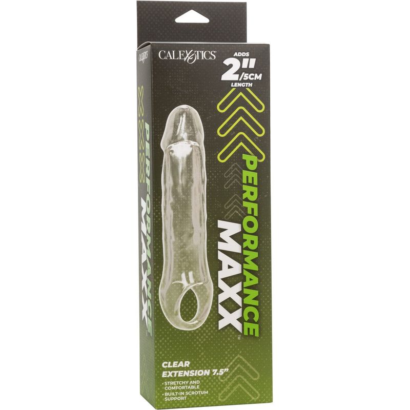 Extension - Performance Maxx - Clear Extension 7.5" CalExotics Sensations plus