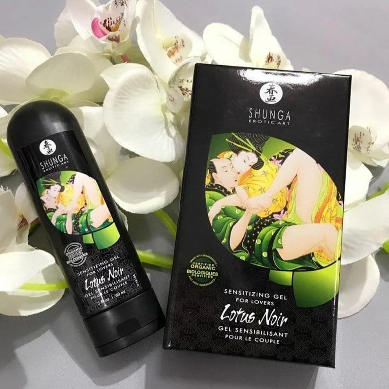 Gel Sensibilisant Pour Couple - Shunga - Lotus Noir Shunga Sensations plus