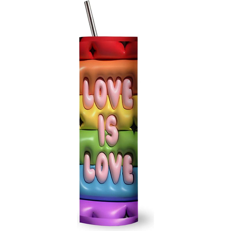 Gobelet Érotique en Acier Inoxydable Love is Love Bubble - 20 oz / 591 ml Sensations Plus Sensations plus