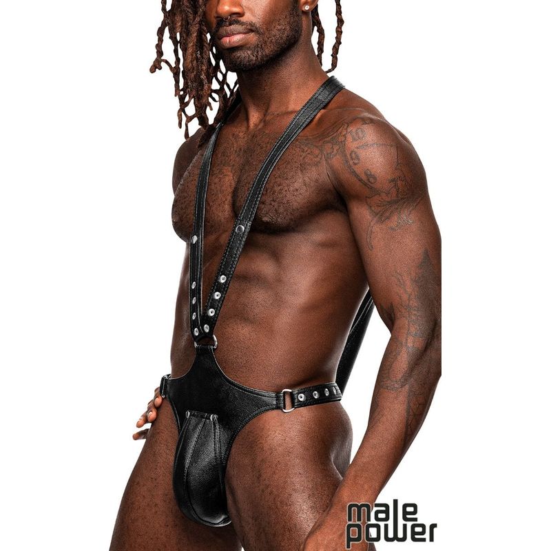 Harnais - Male Power - Capricorn PU Leather Body Sling Male Power Sensations plus