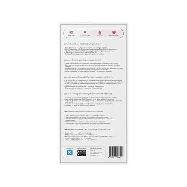 Harnais sans Ceinture - Lovense - Lapis Lovense Sensations plus