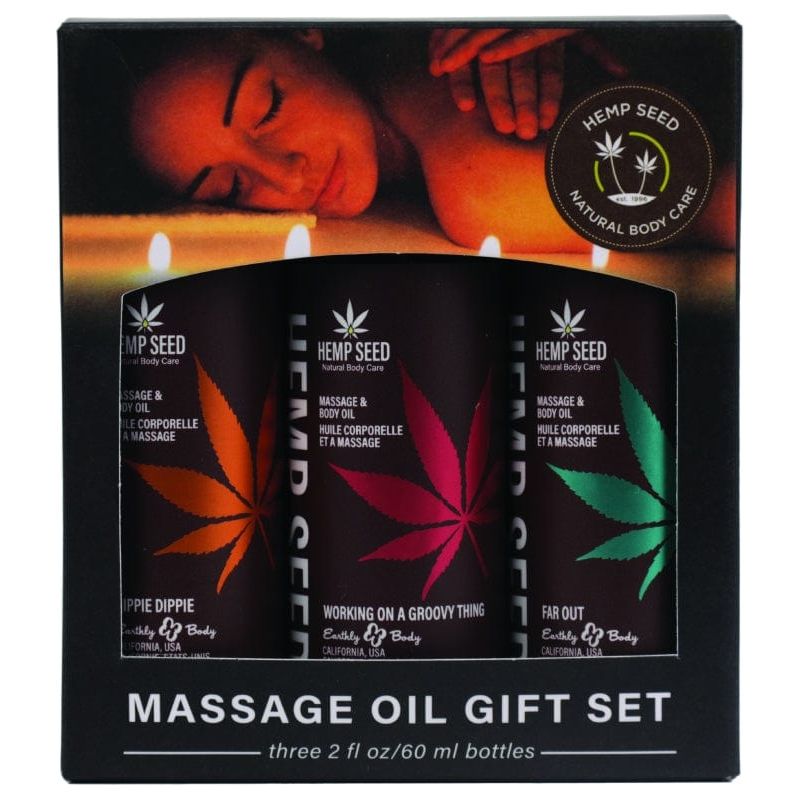 Huile de Massage - Hemp Seed - Ensemble d'Huiles Summer 2024 Earthly Body Sensations plus