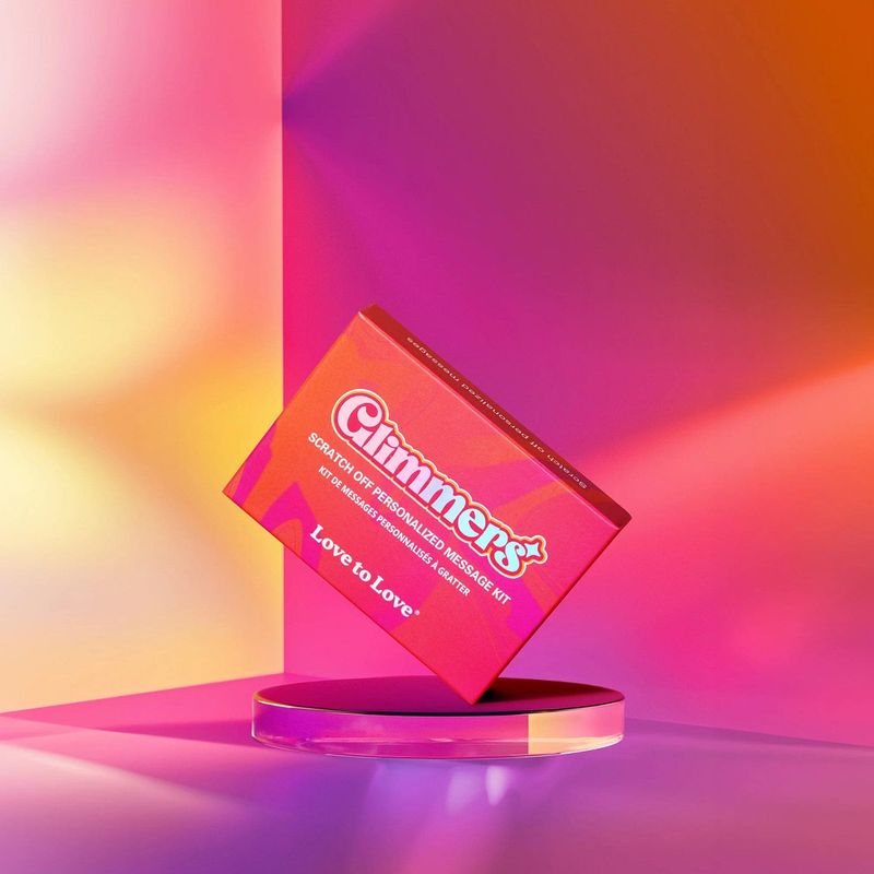 Jeu pour couple Glimmers | Message Personnalisés à Gratter Love to love Sensations plus