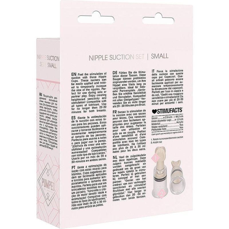 Kit aspiration mamelons transparent – Nipple Suction Set Small | Petit & stimulant Shots America Sensations plus