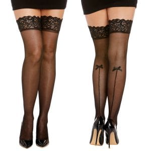 Lingerie Dreamgirl - Bas à la cuisse Stay up 0081 Dreamgirl Sensations plus