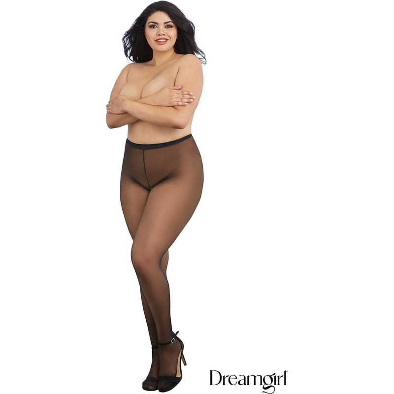 Lingerie Dreamgirl - Bas Collant Avec Ouverture 0082 Dreamgirl Sensations plus
