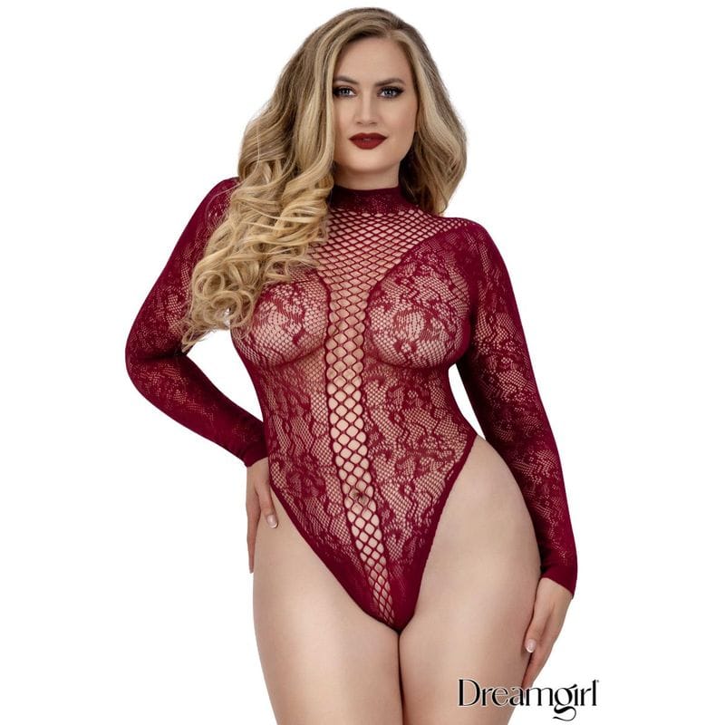 Lingerie Dreamgirl - Teddy manche longue 14107 Dreamgirl Sensations plus