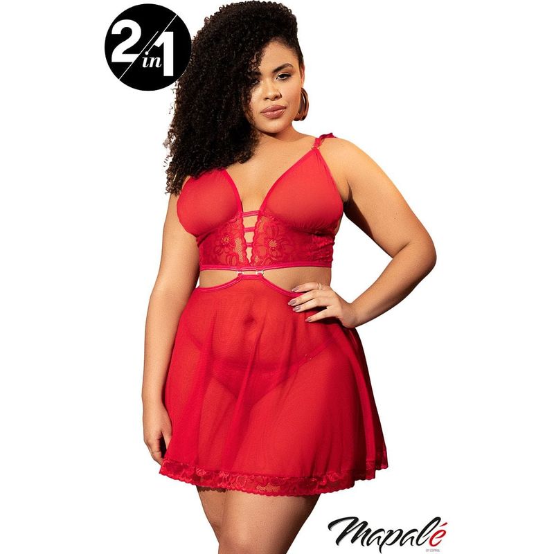 Lingerie Mapalé - Babydoll 3 en 1 - 7386 Mapalé Sensations plus