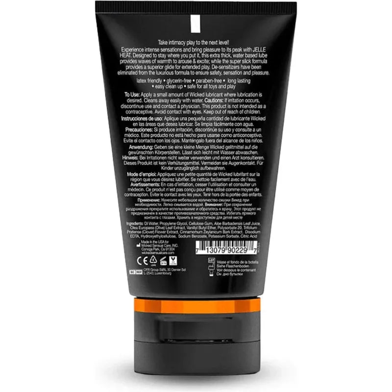 Lubrifiant anal en gel chauffant - Wicked Jelle Heat 4 oz Wicked Sensual Care Sensations plus