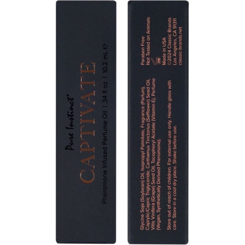 Parfum aux phéromones - Pure Instinct - Captivate Infusé Aux Huiles de Phéromones Pure instinct Sensations plus