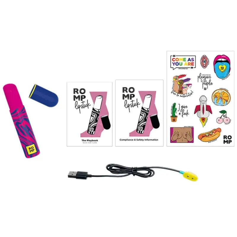 Stimulateur Clitoridien - ROMP Lipstick | Womanizer Pleasure Air ROMP Sensations plus