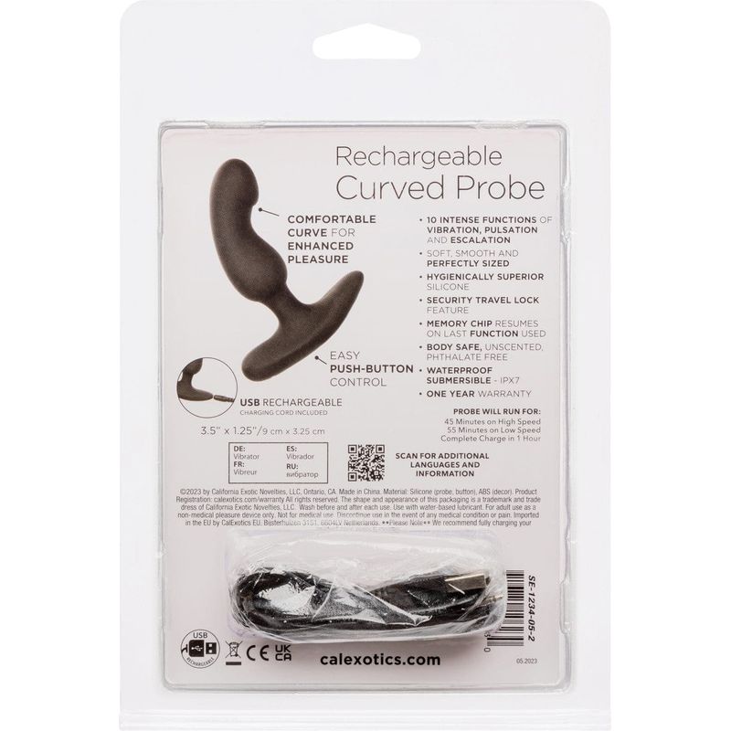 Stimulateur de Prostate - Calexotics - Rechargeable Curved Probe CalExotics Sensations plus