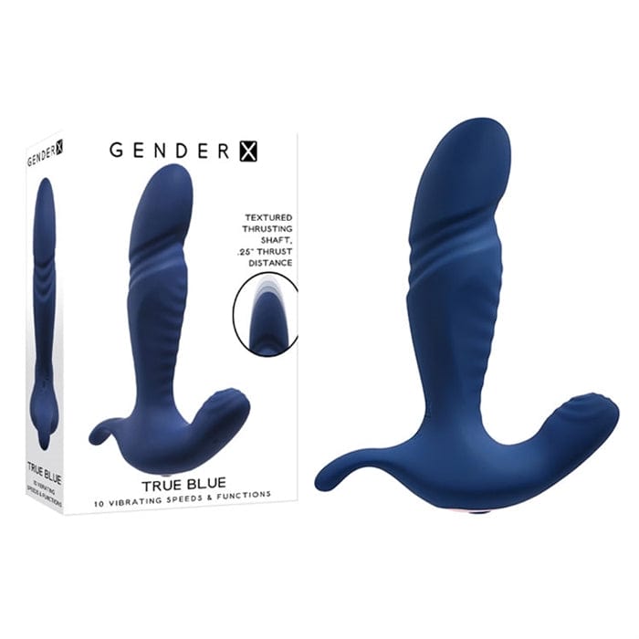 Stimulateur de Prostate Vibrant  - Gender X - True Blue Thrusting P-Vibe Gender X Sensations plus