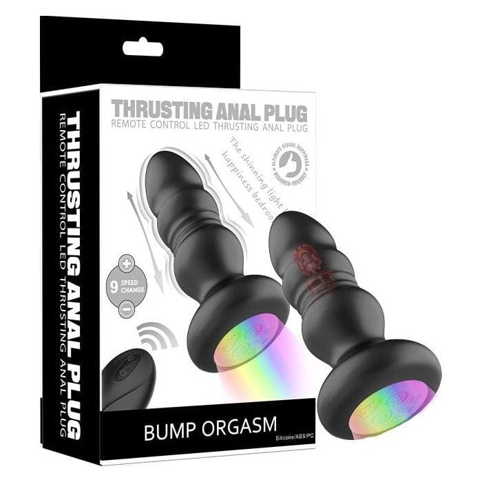 Vibrateur Anal Thrusting Anal Plug Remote Control Led de Secwell   Sensations Plus
