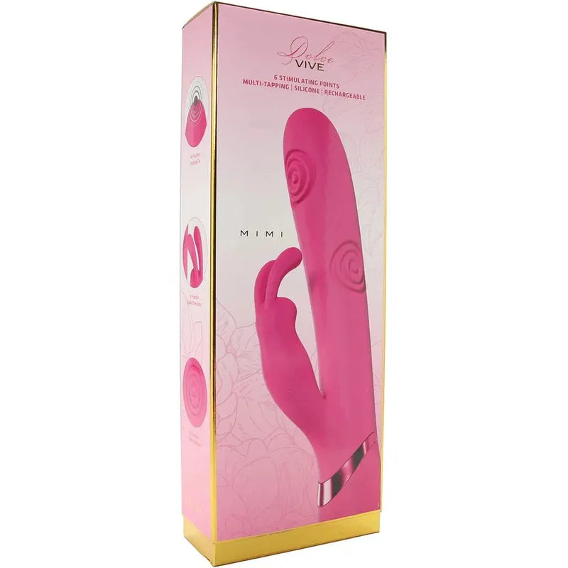 Vibrateur Triple Moteur - VIVE Mimi | Vibration & Tapotement Ultra-Puissant Vive Sensations plus