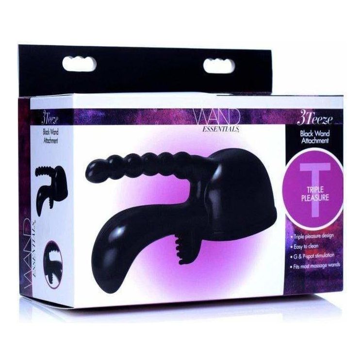 Accessoire - Wand Essentials - Triple Pleasure Wand Essentials Sensations plus