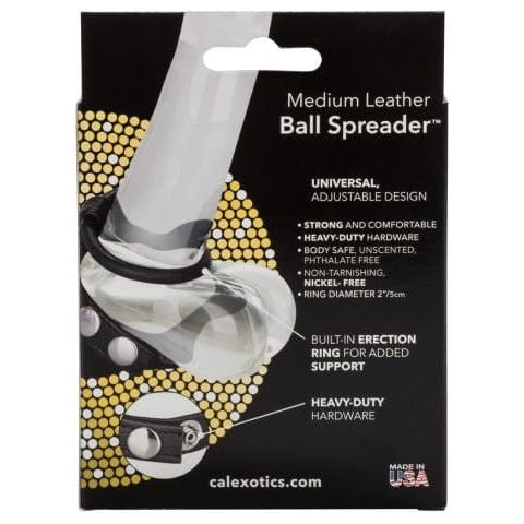 Anneau D'érection - CalExotics - Medium Leather Ball Spreader CalExotics Sensations plus