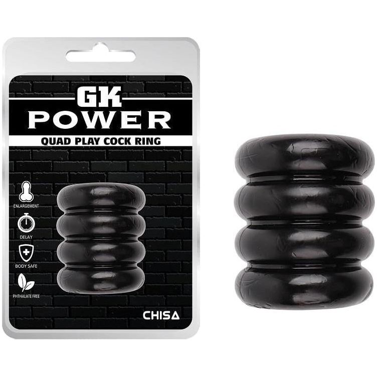 Anneau D'érection - GK Power - Quad-Play Cock Ring GK Power Sensations plus