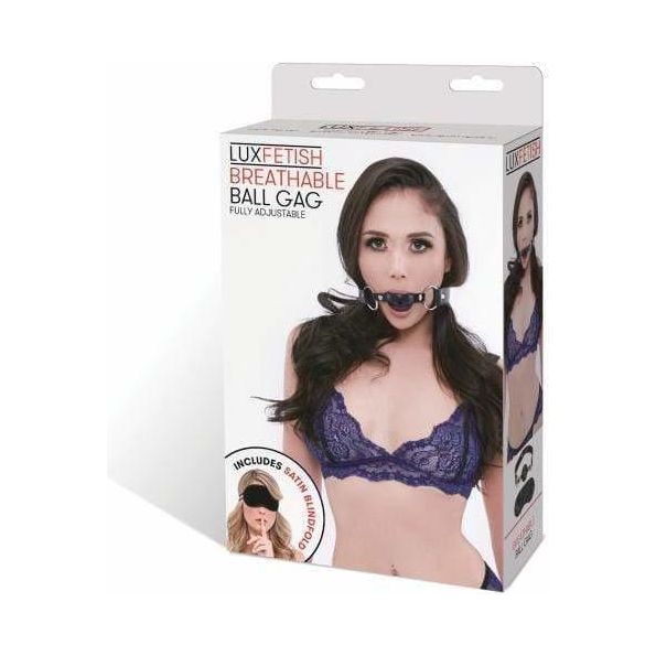 Ball Gag - Lux Fetish - Breathable Ball Gag Lux Fetish Sensations plus