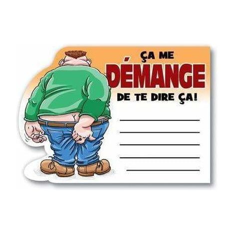 Humour - Post It - Ca me démange de te dire ca ! Ozzé Créations Sensations plus