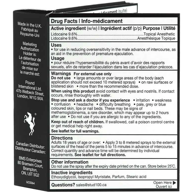 Désensibilisant Génital - Stud 100 - Homme Stud 100 Sensations plus