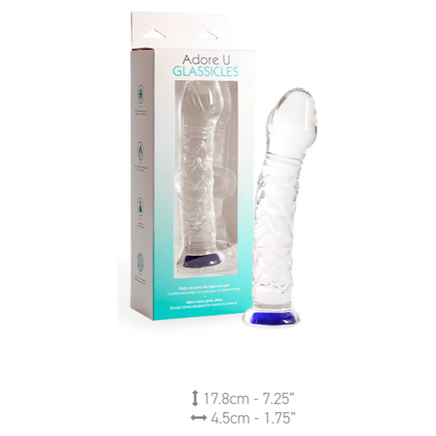 Dildo en Pyrex - Adore U Glassicles - Cinq Adore U Sensations plus