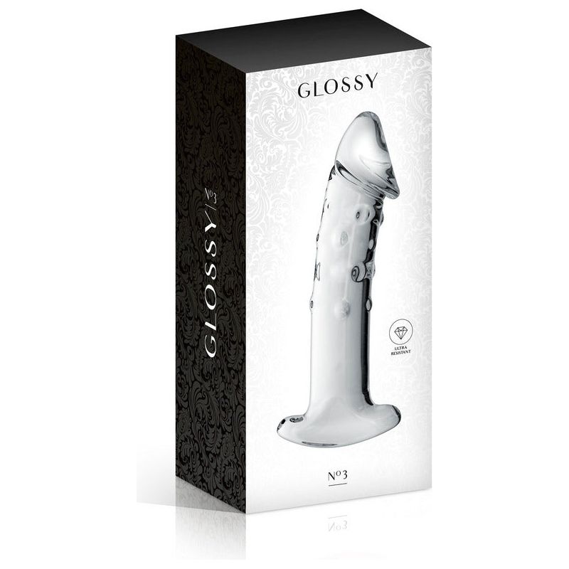 Dildo en Pyrex - Glossy Toys - Trois Glossy Toys Sensations plus