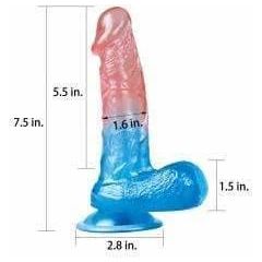 Dildo - Dazzle Studs - 7.5 pouces courbé Dazzle Studs Sensations plus