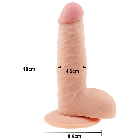 Dildo - The Ultra Soft Dude - 7.5 pouces - Small The Ultra Soft Dude Sensations plus