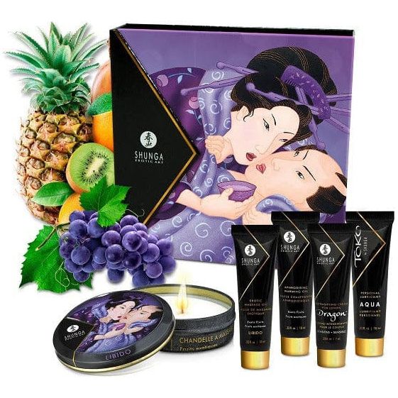 Coffret érotique Shunga - Ensemble Secret De Geisha Pour Massage Et Sensualité