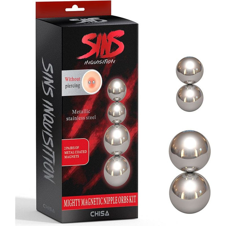 Fetish - Sins Inquisition - Mighty Magnetic Nipple Orbs Kit Sins Inquisition Sensations plus