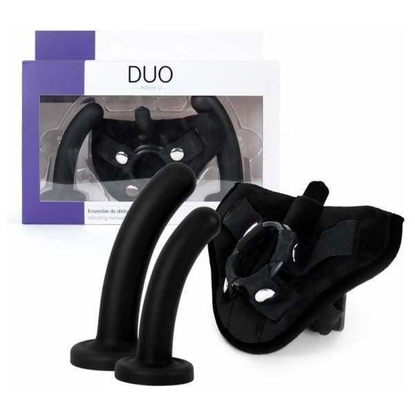 Harnais - Adore U Duo - Ensemble de Dildos & Harnais Vibrant Adore U Sensations plus