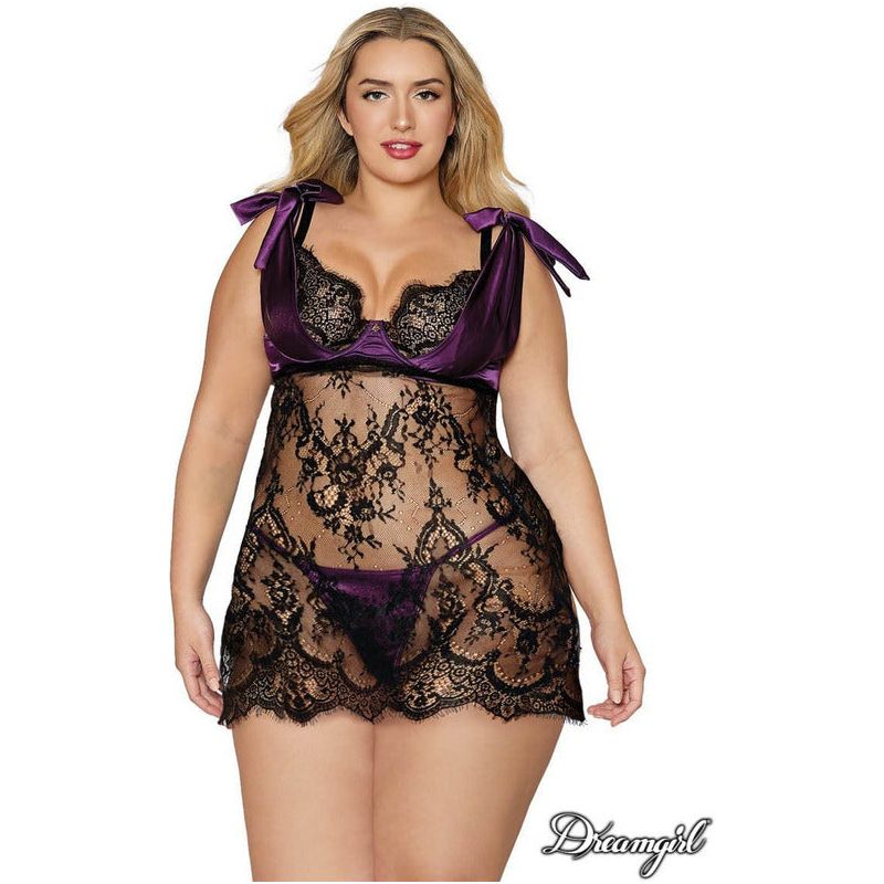 Lingerie Dreamgirl - Babydoll 12692 Dreamgirl Sensations plus