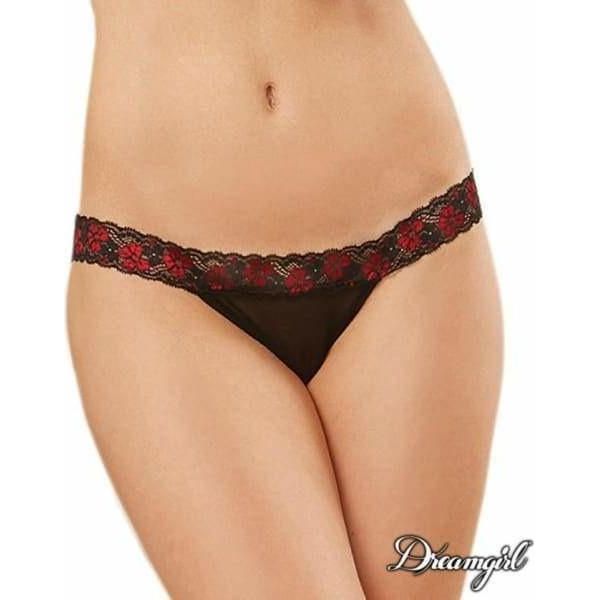 Lingerie Dreamgirl - Culotte avec dos à lanières 1424 Dreamgirl Sensations plus