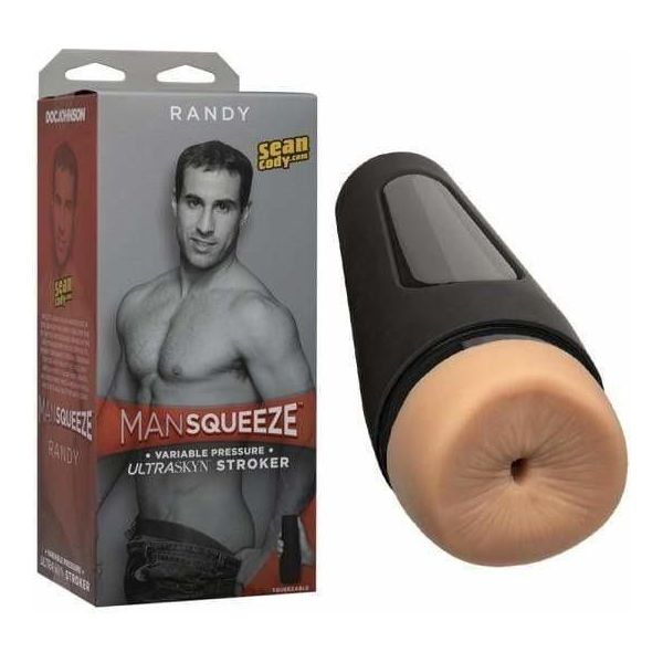 Masturbateur Homme Transparent RIZE SQUEEZY - Marque Blush - TPE Réaliste - Neuf