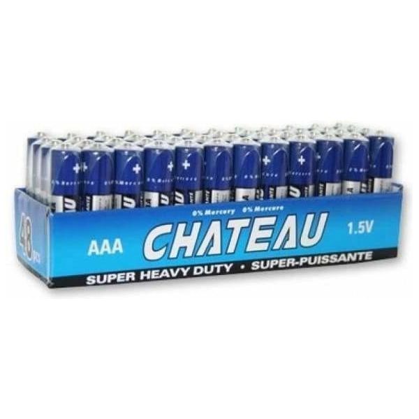 Piles - Château - Super Heavy Duty - Format de 48 Chateau Manis Electronics Sensations plus